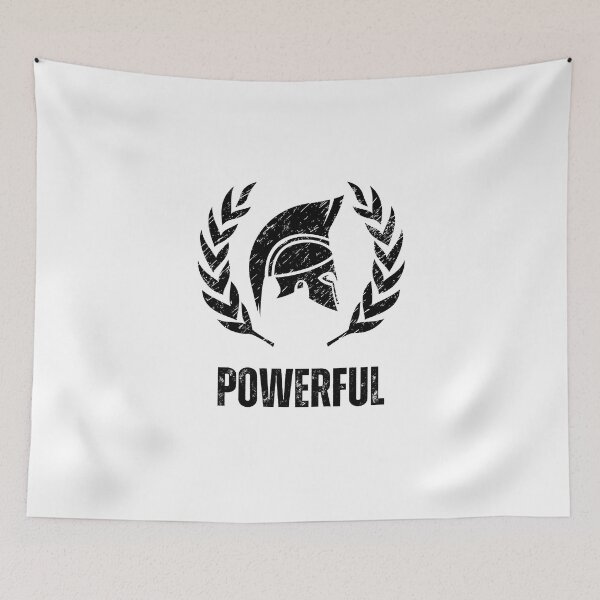 Item preview,  Spartan Lambda - Powerful - Bodybuilder - Funny Gym Quote designed and sold by ImagesDesigns.
