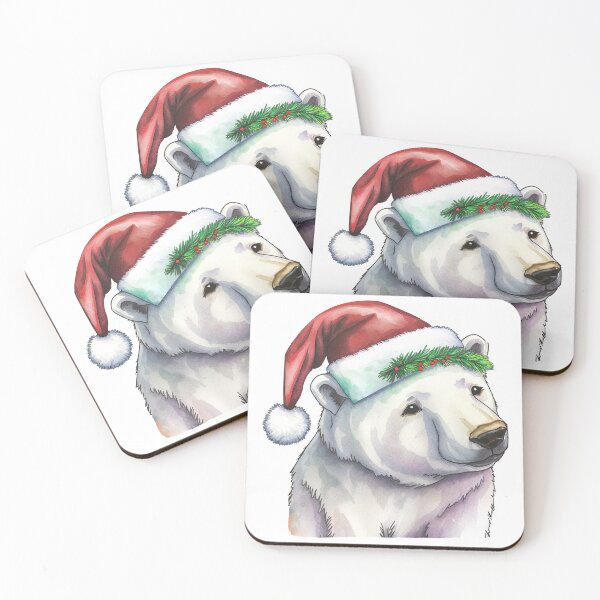 Item preview, polar bear at christmas designed and sold by sweetanndspooky.
