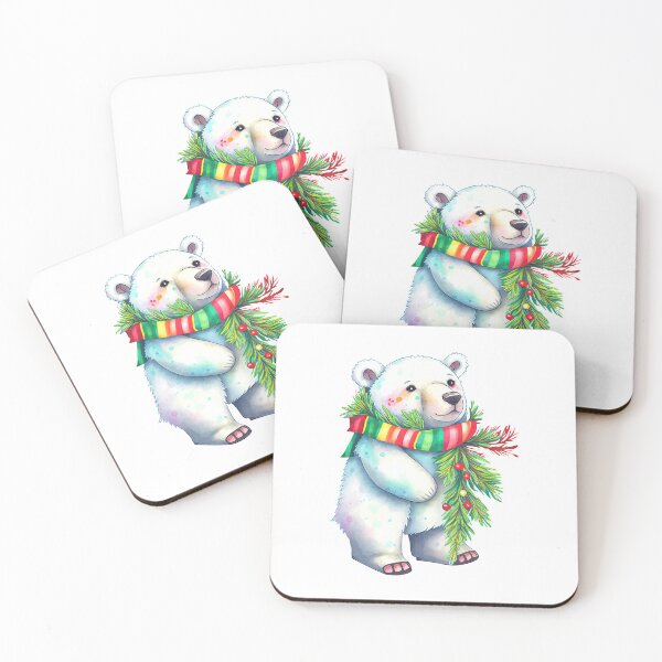 Item preview, christmas baby polar bear designed and sold by sweetanndspooky.
