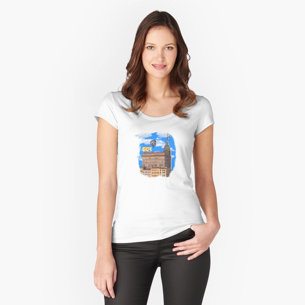 Item preview, Fitted Scoop T-Shirt designed and sold by mimoozai.