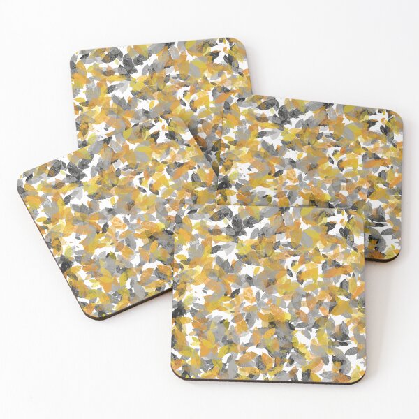 Item preview, leaves yellow grey designed and sold by Zeewind.