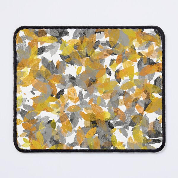 Item preview, leaves yellow grey designed and sold by Zeewind.