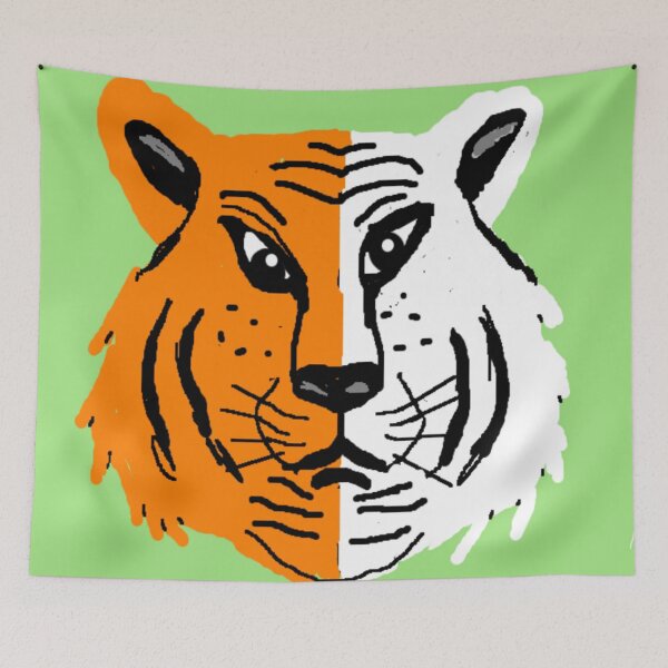 Item preview, Tiger Head Illustration designed and sold by 3triadstore.