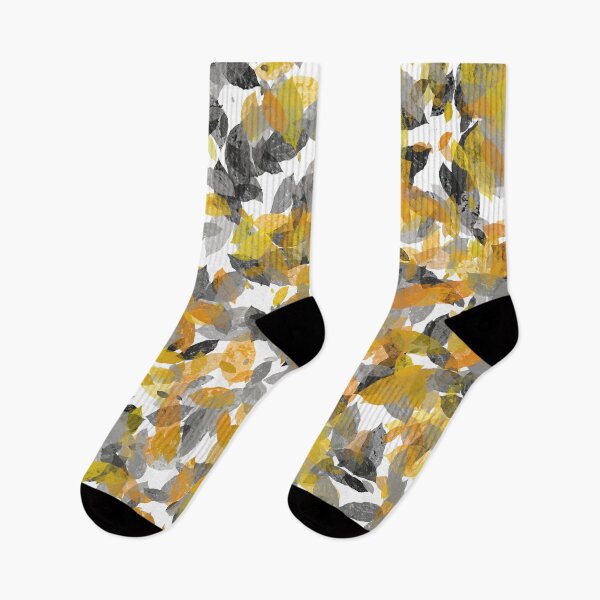 Item preview, leaves yellow grey designed and sold by Zeewind.