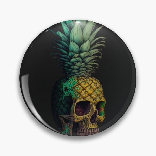 Item preview, Pineapple Skull designed and sold by MindTankArt.