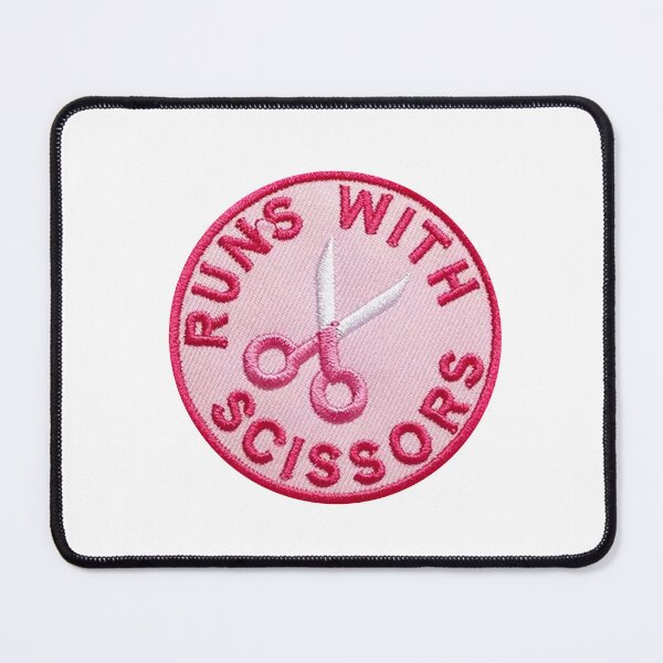 Item preview, Runs With Scissors Sticker designed and sold by designolo.