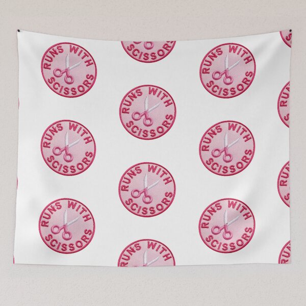 Item preview, Runs With Scissors Sticker designed and sold by designolo.