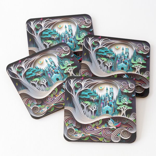 Item preview, Paper Art Colorful Castle in the Forest designed and sold by Staibshine.