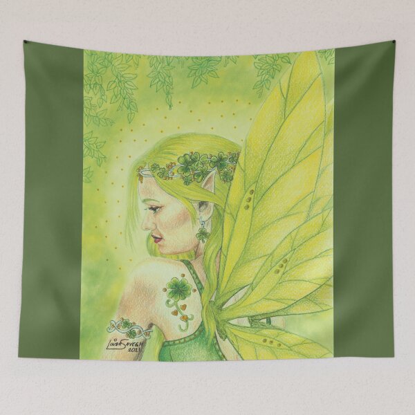 Item preview, CloverFairy designed and sold by LindaSayeghArt.