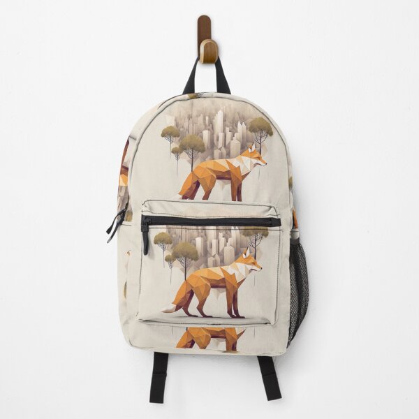 Item preview, polygonal fox with forest aesthetic designed and sold by Makoto-Styl.