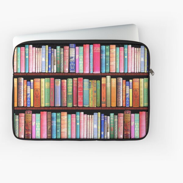 Bookworm Antique book library, vintage book shelf Laptop Sleeve