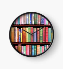 Bookworm Antique books Clock