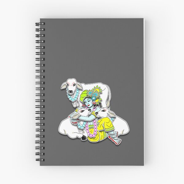 Item preview, Sri Krishna with cows designed and sold by GundicaArt.