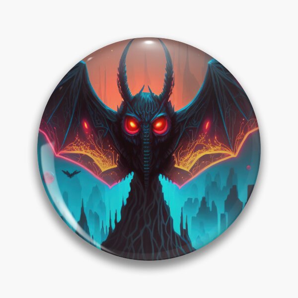 Artikelvorschau, Mothman posiert im Neonlicht entworfen und verkauft von VanKlin.