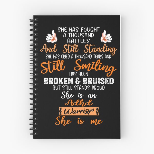 Item preview, ADHD Warrior SHE IS ME - Support ADHD Fighter Gifts designed and sold by Berriosly.