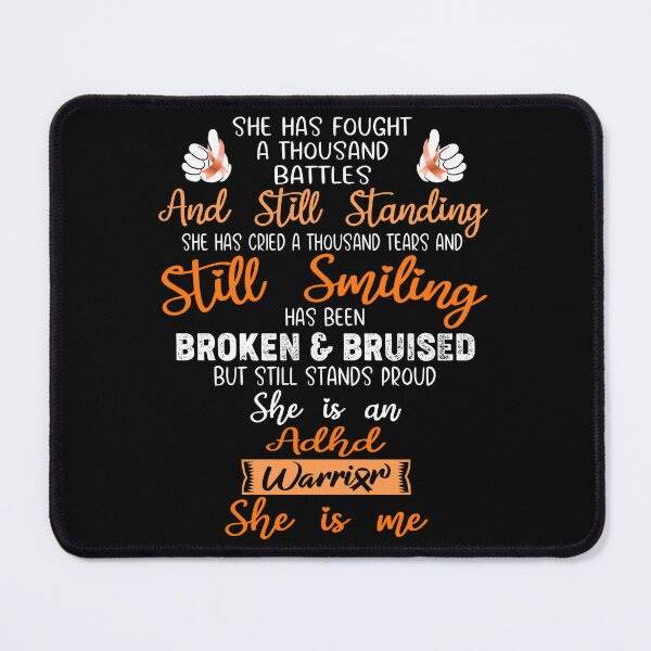 Item preview, ADHD Warrior SHE IS ME - Support ADHD Fighter Gifts designed and sold by Berriosly.