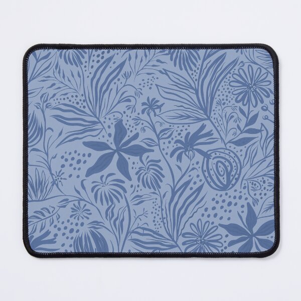 Vista previa del artículo con la obra «El estampado floral salvaje - AZUL», diseñado y vendido por Anthony Canali - Wimax - IQ: The Little Shop of Printables.