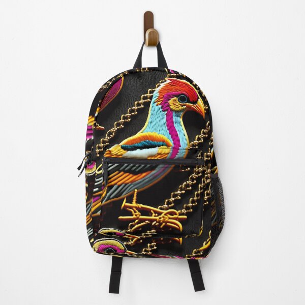 Item preview, Everybirdy golder birds pattern embroidered 07_S60 designed and sold by CreArtorium.