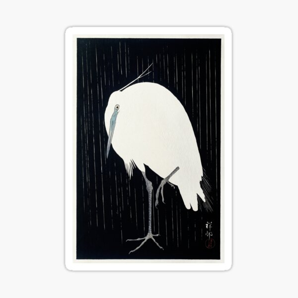 Item preview, Egret in the rain designed and sold by martinprins.