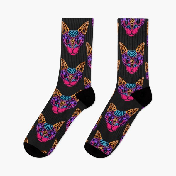 Item preview, Black Neon Cat T-shirt designed and sold by Tarikbouchmal.