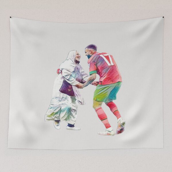 Item preview, Boufal and his Mom dancing and celebrate their emotional journey	 designed and sold by SweetbeStore.