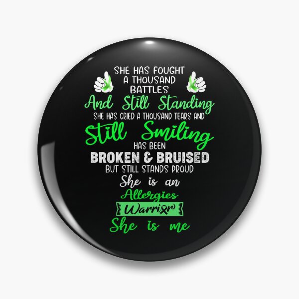 Item preview, Allergies Warrior SHE IS ME - Support Allergies Fighter Gifts designed and sold by Berriosly.