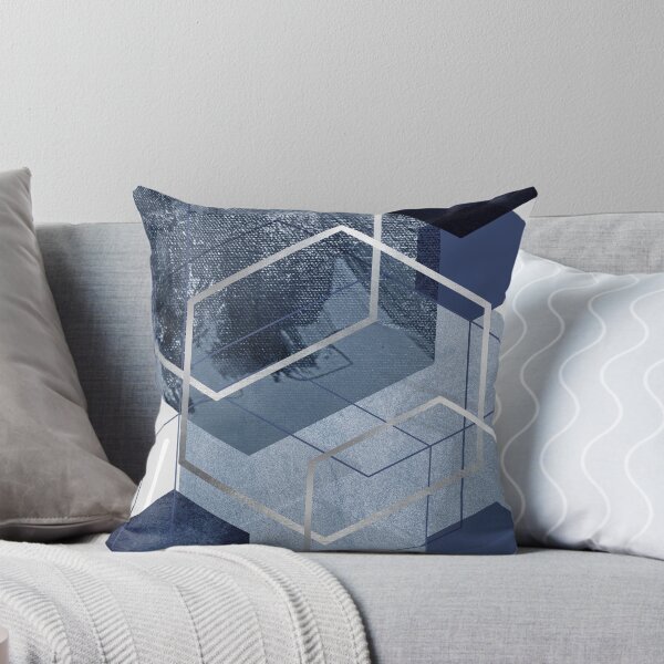 Item preview, Blue and Grey Geo designed and sold by UrbanEpiphany.