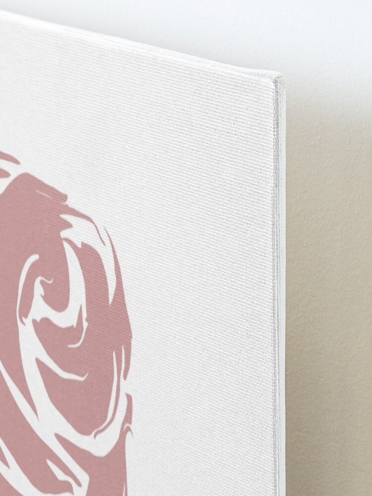 Alternate view of Pink Rose - abstract shapes Mounted Print