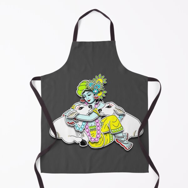 Item preview, Sri Krishna with cows designed and sold by GundicaArt.