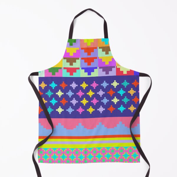 Aperçu de l'œuvre Motif Ethnique Patchwork Patchwork Motif Mexicain Coloré créée et vendue par Anna Lemos.