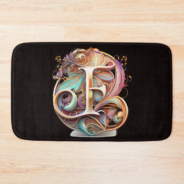 Item preview, Art Font Letter F: Art Nouveau Style, Unique and Colorful designed and sold by factory88.
