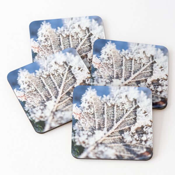 Item preview, Frozen leaf details designed and sold by GreyFeatherPhot.