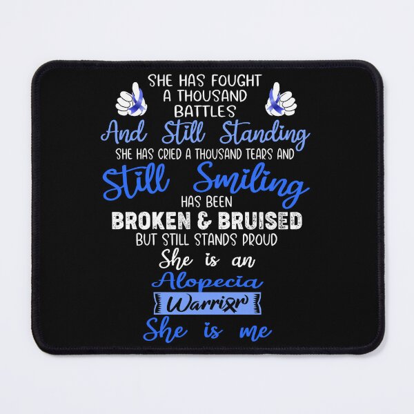 Item preview, Alopecia Warrior SHE IS ME - Support Alopecia Fighter Gifts designed and sold by Berriosly.