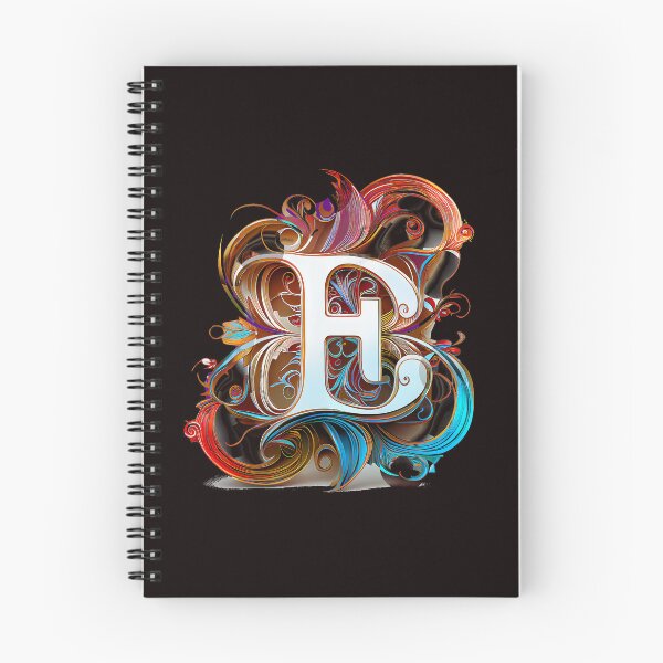 Item preview, Art Font Letter E: Art Nouveau Style, Unique and Colorful designed and sold by factory88.