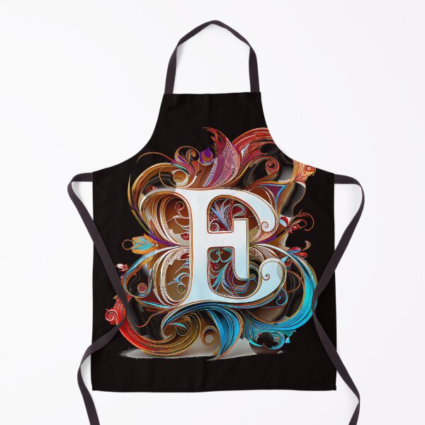 Item preview, Art Font Letter E: Art Nouveau Style, Unique and Colorful designed and sold by factory88.