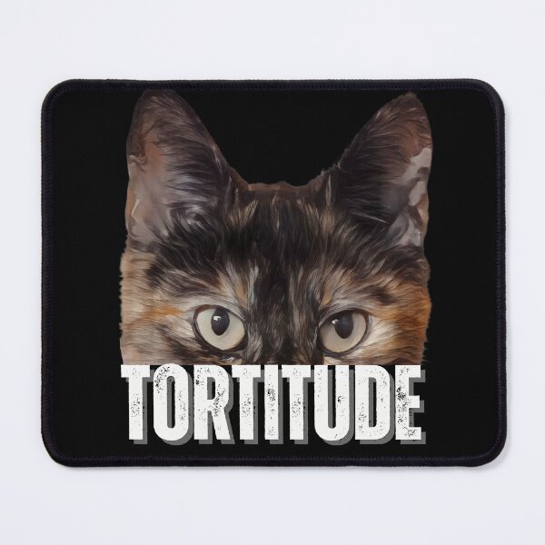 Item preview, Tortitude Tortoiseshell cat peeking cat attitude designed and sold by JoeyGraceCatCo.