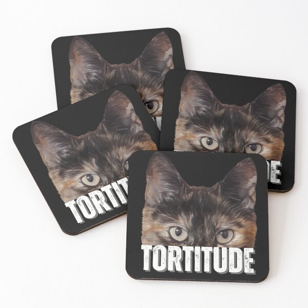 Item preview, Tortitude Tortoiseshell cat peeking cat attitude designed and sold by JoeyGraceCatCo.