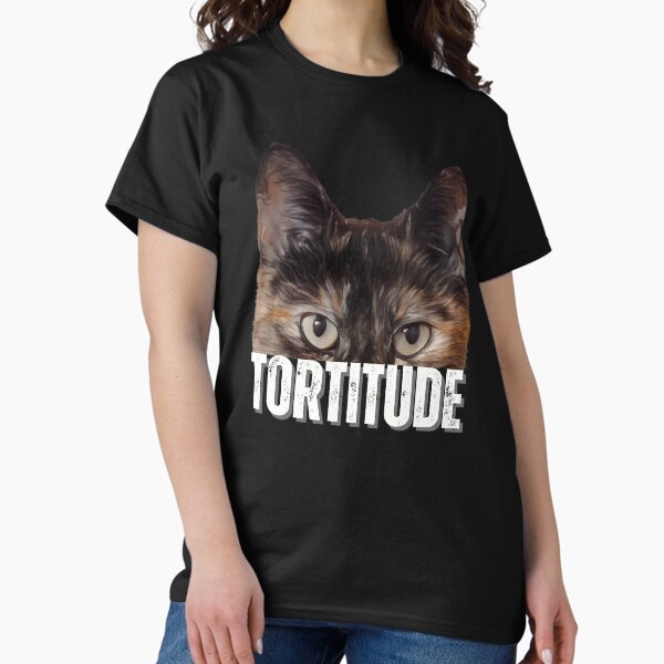 Item preview, Tortitude Tortoiseshell cat peeking cat attitude designed and sold by JoeyGraceCatCo.