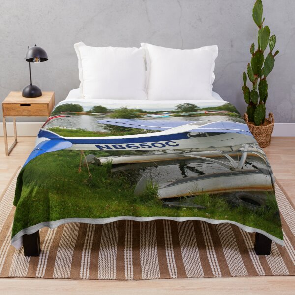 Item preview, Blue and white float plane, Lake Hood, Anchorage, Alaska  designed and sold by FranWest.