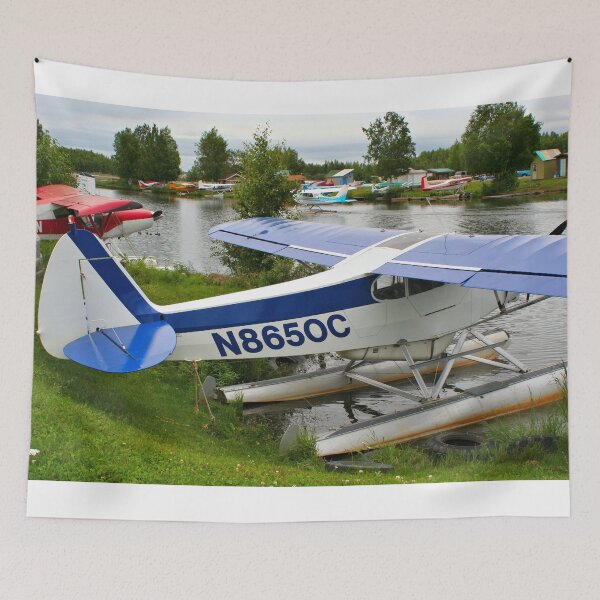 Item preview, Blue and white float plane, Lake Hood, Anchorage, Alaska  designed and sold by FranWest.