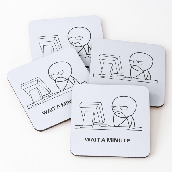 Item preview, Wait a minute. funny drawing   designed and sold by tsolya.