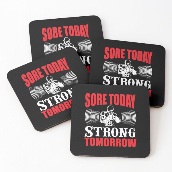 Item preview,  Sore Today Strong Tomorrow - Powerful - Bodybuilder - Funny Gym Quote designed and sold by ImagesDesigns.