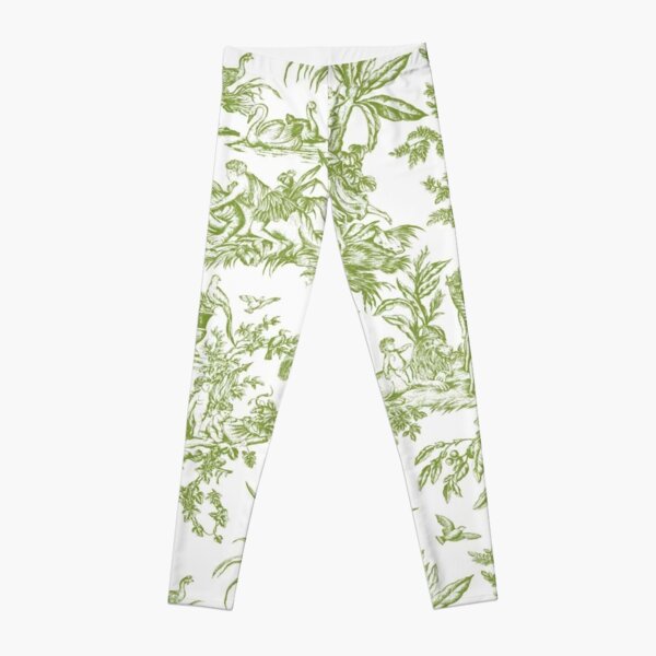 Toile de jouy Green Leggings