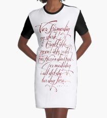 Vær frimodig og sterk Graphic T-Shirt Dress