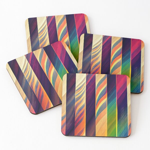 Item preview, Touch of Elegance with Rainbow Brushed Stripes designed and sold by Fitbys.
