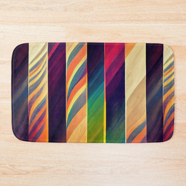 Item preview, Touch of Elegance with Rainbow Brushed Stripes designed and sold by Fitbys.