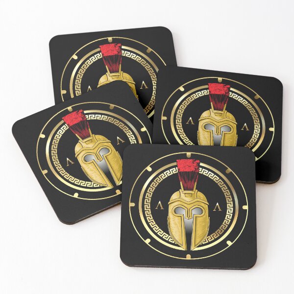 Item preview, Gold Red Spartan Helmet Black Gold designed and sold by Yiorgos Designs.