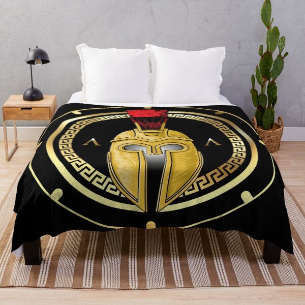 Item preview, Gold Red Spartan Helmet Black Gold designed and sold by Yiorgos Designs.