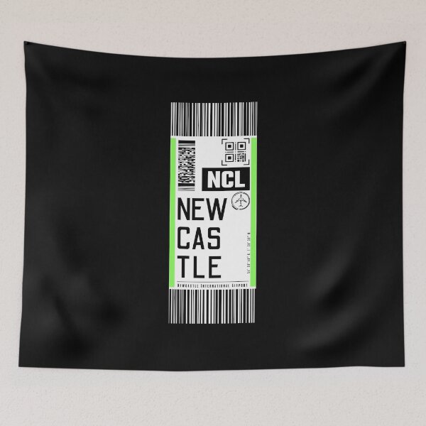 Item preview, NEWCASTLE NCL classic luggage tag traveller sticker designed and sold by LeddsoDello.