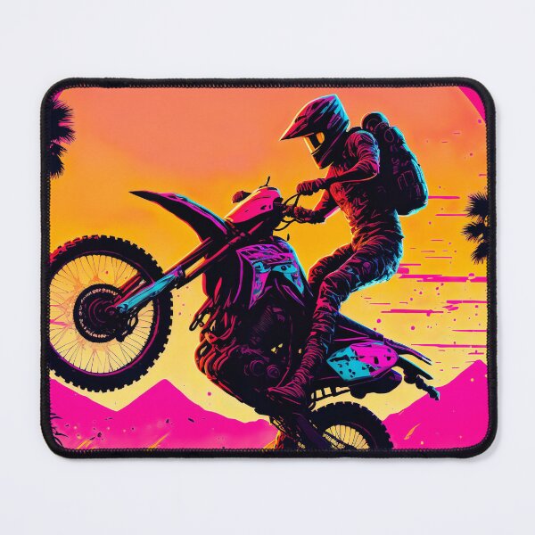 Item preview, Cyber Future Dirt Bike With Neon Colors designed and sold by KoolArtDistrict.